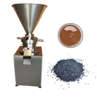 Pâte commerciale de sésame de beurre d'arachide de 200kg/heure rectifiant la sauce de poivre faisant le HJ-MJC-80 de machine