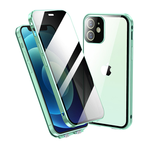 360 โลหะแก้วแม่เหล็กเคสโทรศัพท์พร้อมหน้าจอความเป็นส่วนตัวสำหรับ <span class=keywords><strong>iPhone</strong></span> 14 13 <span class=keywords><strong>11</strong></span> <span class=keywords><strong>PRO</strong></span> <span class=keywords><strong>MAX</strong></span> 12 Mini - Product Image 1