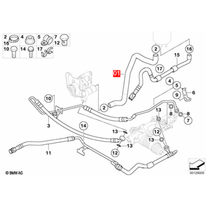 Manguera de Refrigerante 32416768396 E46 para <span class=keywords><strong>BMW</strong></span> Serie 5 323i 330i <span class=keywords><strong>330Ci</strong></span> 328i 325i <span class=keywords><strong>1995</strong></span> - Product Image 6