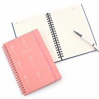 Carnet personnalisé A5 en lin, couverture rigide, différentes couleurs de tissu avec logo personnalisé, impression sur papier cartonné, coffret cadeau