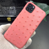 OEM ODM personnalisé nouvelle Funda De Cuero autruche étuis De téléphone portable en cuir pour Iphone 11 13 14 Pro Max fabricant