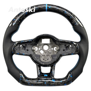 Volante de Coche Personalizado de Fibra de Carbono Forjado <span class=keywords><strong>Azul</strong></span> para Volkswagen Golf MK7 MK8 Golf 7 <span class=keywords><strong>GTI</strong></span> <span class=keywords><strong>Polo</strong></span> <span class=keywords><strong>GTI</strong></span> R - Product Image 1