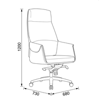 Chaise de direction à dossier moyen en cuir PU noir, réglable en hauteur, pivotante, ergonomique, design moderne pour la maison, le bureau et les bureaux professionnels