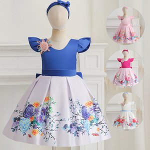 MQATZ Nouveaux Modèles Robe de Soirée <span class=keywords><strong>pour</strong></span> Fille en Bas Âge, Robes Formelles <span class=keywords><strong>pour</strong></span> Bébé, Robes de Cortège Mariage Princesse Fleur L2033XZ - Product Image 2