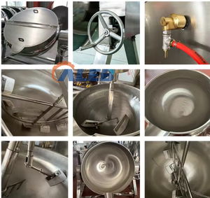 Olla Industrial con Mezclador y Calentamiento a Vapor/Gas/Eléctrico para Producción de Miel, Azúcar y Jarabes - Product Image 4