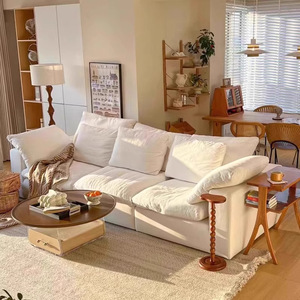 Sofás Comprimidos Modernos de Lujo, Sofá <span class=keywords><strong>Cama</strong></span> Blanco en Forma de U, Sofá <span class=keywords><strong>Modular</strong></span> en Forma de Nube, Sofá Seccional Comprimido - Product Image 2
