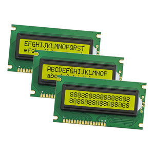SCCdisplay JXD1602C STN Yellow <strong>COB</strong> <strong>LCD</strong> 1602 Industrial Control Screen LCM Module 5.0V/3.3V Double Row Character Display Positive - Product Image 1