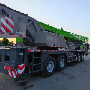 Used Zoomlion 50 Ton Truck <b>Crane</b> With Green Boom For Construction Work - Product Image 4