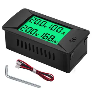 Voltmètre portable pz025 100a DC 12V 48V, écran de batterie à affichage LCD, courant continu, décharge numérique