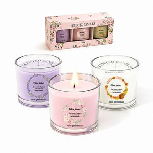 Mejor Oferta, Envío Rápido, Velas Aromáticas Listas para Venta al por Menor, Juego de Regalo en Frascos de Vidrio, Cera de Soja, Venta al por Mayor, Bodas, Fiestas, Decoración Rústica para el Hogar - Product Image 1