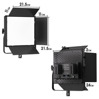 Lumière photographique LED de haute qualité, panneau 24 RGB avec télécommande, température de couleur réglable pour la vidéo et la photographie en studio