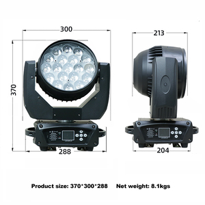 4 En 1 19*15W LED Dj etapa arandela de pared luces Bee Eye estroboscópico cabeza móvil club sistema de iluminación zoom Luz de lavado - Product Image 3