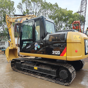 Excavadora CAT312D de buena calidad, pocas horas de trabajo, 12 toneladas, con cazo de excavación de 0.6m³ de capacidad. Excavadora de cadenas CAT312D usada. - Product Image 1