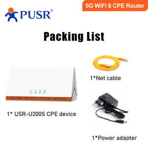 Pusr toàn cầu 4G/5G băng tần kép wifi6 ax3000 CPE <span class=keywords><strong>Router</strong></span> khe cắm thẻ Sim Qualcomm ipq5018 4 * cổng Gigabit fwa lên đến 3000Mbps U200 - Product Image 6