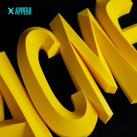Letras 3D Personalizadas con Iluminación, Letras Acrílicas para Publicidad, Logotipo Comercial LED, Letras de Canal Retroiluminadas