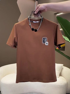 T-<span class=keywords><strong>shirt</strong></span> décontracté pour homme 2026, best-seller, en coton pur doux de haute qualité, respirant et respectueux de la peau, avec col brodé - Product Image 6