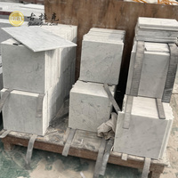Carreaux de marbre blanc de Carrare d'Italie, mosaïque de marbre pour murs et sols