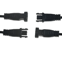 Kabel Daya QUANWEI dengan Konektor Jantan dan Betina 2*0.5mm2, Kabel Listrik DC untuk Konektor Kabel LED