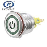 Interrupteur à bouton-poussoir intelligent en acier inoxydable Chinakel 22 mm avec LED pour hotte aspirante, protection IP67 IK10, 4A 220VAC 1NO1NC