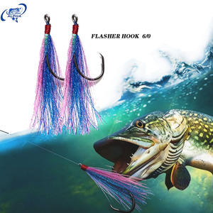 ALPHA - Señuelos <span class=keywords><strong>de</strong></span> Pesca para Agua Salada, 4 Unidades por Bolsa, con Anzuelos 6/0, Alta Luminosidad, para Pescar Halibut y Lubina - Product Image 1