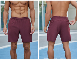 RUIQUWIN, pantalones cortos de secado rápido para entrenamiento de baloncesto de alta calidad personalizados, pantalones cortos informales ligeros para Fitness, punto sólido - Product Image 2