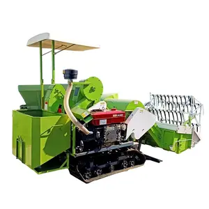 Mini Combine Harvester Farm 25hp Soybean Harvester Household Small Rice Price