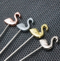 Brochettes de Cocktail Flamingo Design créatif direct d'usine pour Bars Restaurants Aiguilles cueilleurs de fruits Occasions de mariage à domicile