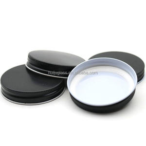 58-400 58mm Couvercle en métal noir Doublure en plastisol avec bord blanc - Product Image 4