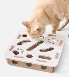 बिल्ली के खिलौने स्वयं-हाय बोरियत कलाकृतियों को राहत देता है पालतू बिल्ली बिल्ली बिल्ली बिल्ली की घंटी गेंद को टेस करने के लिए - Product Image 4