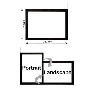 Customized Wall Mounted Crystal Poster <b>Frame</b> Led Light <b>Box</b> Hanging/Desktop Menu Board for Real Estate Window Display - Product Image 4