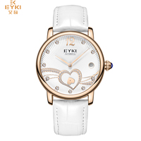 Montre Femme Marque EYKI 2024 Automatique Cuir Lady Watch montres de luxe Mécanique Femmes Montres Élégantes