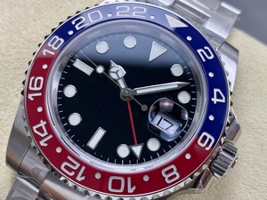 Montre mécanique étanche de super qualité, 41 mm, acier 904L, mouvement VS factory V3 DD3285, montre Pepsi GMT rouge bleu - Product Image 3