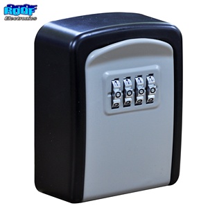Mini Style 4-Digit Combination Lock Wall Mounted Key Box