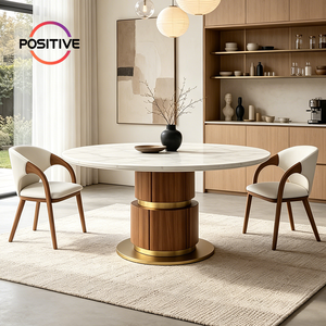 <span class=keywords><strong>Tavolo</strong></span> <span class=keywords><strong>da</strong></span> <span class=keywords><strong>Pranzo</strong></span> <span class=keywords><strong>Rotondo</strong></span> in Marmo di Lusso Moderno Italiano <span class=keywords><strong>con</strong></span> Base in Metallo e Piedistallo in Legno Massello, Arredamento per <span class=keywords><strong>Sala</strong></span> <span class=keywords><strong>da</strong></span> <span class=keywords><strong>Pranzo</strong></span> per Casa e Ristorante - Product Image 1