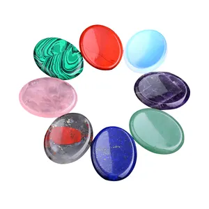High Quality Tumbled Tower Crystal Healing Rainbow Worry Stones Pocket Stone Crystals Healing Stones Natural