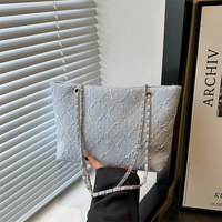Collection Été 2026 – Sac Fourre-tout Portable Haut de Gamme pour Femme – Vente en Gros – Nouveau Sac Bandoulière Grande Capacité avec Fermeture Éclair et Chaîne – Printemps