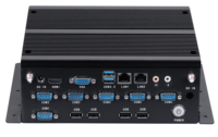 Hitam Mini PC DDR3 4K 30Hz IPC6100 ke-6 7th Gen Core I3 I5 I7cpu Processor 6 * COM Port untuk Gaming komputer