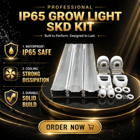 Kit SKD T8 LED Grow Light Housing Semi-Démontable IP65 Étanche Dissipation Thermique pour Éclairage de Plantes