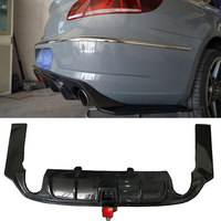 Diffuseur de pare-chocs arrière en fibre de carbone/FRP avec lumière pour VW Volkswagen Passat CC berline 4 portes 2013 - 2016, style automobile
