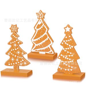 Memory Wooden <b>Christmas</b> <b>Tree</b> Decoration Stand <b>Mini</b> Festival Desktop Ornament For Holiday Decor - Product Image 5