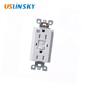 לינסקי של שנגחאי תעודת UL LTG15TR-WR 15A GFCI, NEMA 5-15 125v/60hz שקע קיר קל חיים GFCI מיכל מחשב + נחושת - Product Image 4