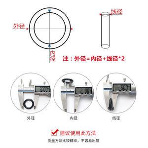 Joints toriques en fluororubber, fil de 2,4 mm, diamètre extérieur de 8 à 50 mm, résistants aux hautes températures, aux acides et aux alcalis, moulage par compression, origine Chine - Product Image 3