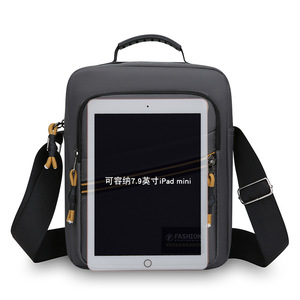 Men's Shoulder Bag Oxford Cloth Gray Black Military Green Dark Blue Portable Crossbody Bag For Daily Commute Casual Travel - Product Image 3