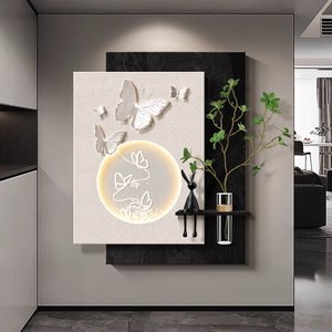 <span class=keywords><strong>Peinture</strong></span> de décoration intérieure, art mural haut de gamme pour salon, décoration murale de fond de canapé, <span class=keywords><strong>peinture</strong></span> murale suspendue en grès pour <span class=keywords><strong>chambre</strong></span> à <span class=keywords><strong>coucher</strong></span> avec éclairage LED - Product Image 2