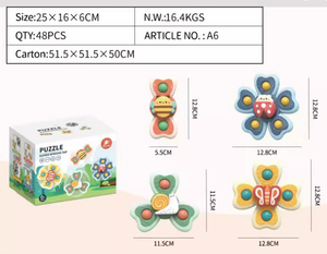 Konig Kids Ensemble de 3 jouets de <span class=keywords><strong>bain</strong></span> <span class=keywords><strong>pour</strong></span> nouveau-nés, jouets rotatifs à ventouse, jouets à presser, en plastique sûr et coloré, <span class=keywords><strong>pour</strong></span> les bébés de 0 à 24 <span class=keywords><strong>mois</strong></span> - Product Image 6