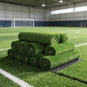 Gazon artificiel pour parcs d'attractions et équipements de divertissement, modèle 028, tapis décoratif vert pour clôture - Product Image 1