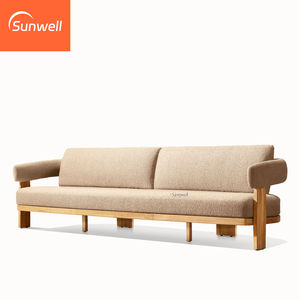 <span class=keywords><strong>Salon</strong></span> <span class=keywords><strong>de</strong></span> <span class=keywords><strong>jardin</strong></span> en teck, ensemble <span class=keywords><strong>de</strong></span> canapés modulaires, meubles d'extérieur en teck, canapé <span class=keywords><strong>de</strong></span> <span class=keywords><strong>salon</strong></span> avec <span class=keywords><strong>coussin</strong></span> imperméable - Product Image 3