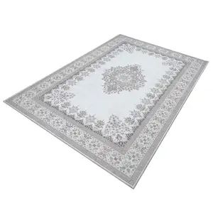 Machine Washable Rug 5'x7' Vintage Design Washable Area Rugs With Non Slip Boho Rug For Living Room Bedroom
