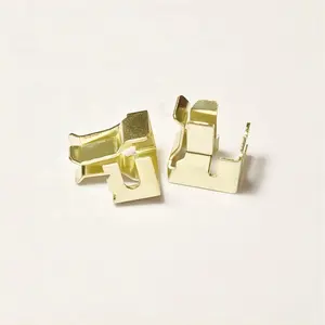 High precision stamped brass electrical accessories switch and socket plug insert 2 pin electric plug parts