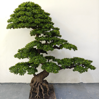 Sapins artificiels en plastique pour la décoration de la maison, du jardin et de Noël, bonsaïs artificiels en pin pour la décoration de la véranda.